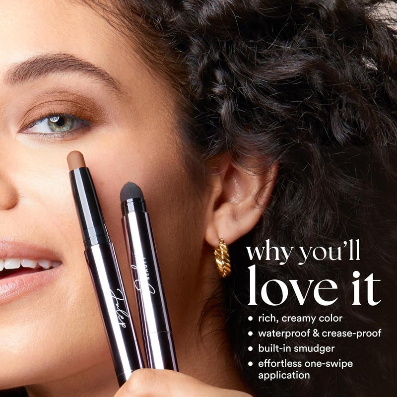 Julep ظلال عيون 101 عصا ظل كريمي إلى بودرة مقاوم للماء - حجر غير لامع - يدوم طويلاً، مقاوم للتجاعيد، ظلال عيون غير لامعة مع ممسحة مدمجة - Image 4